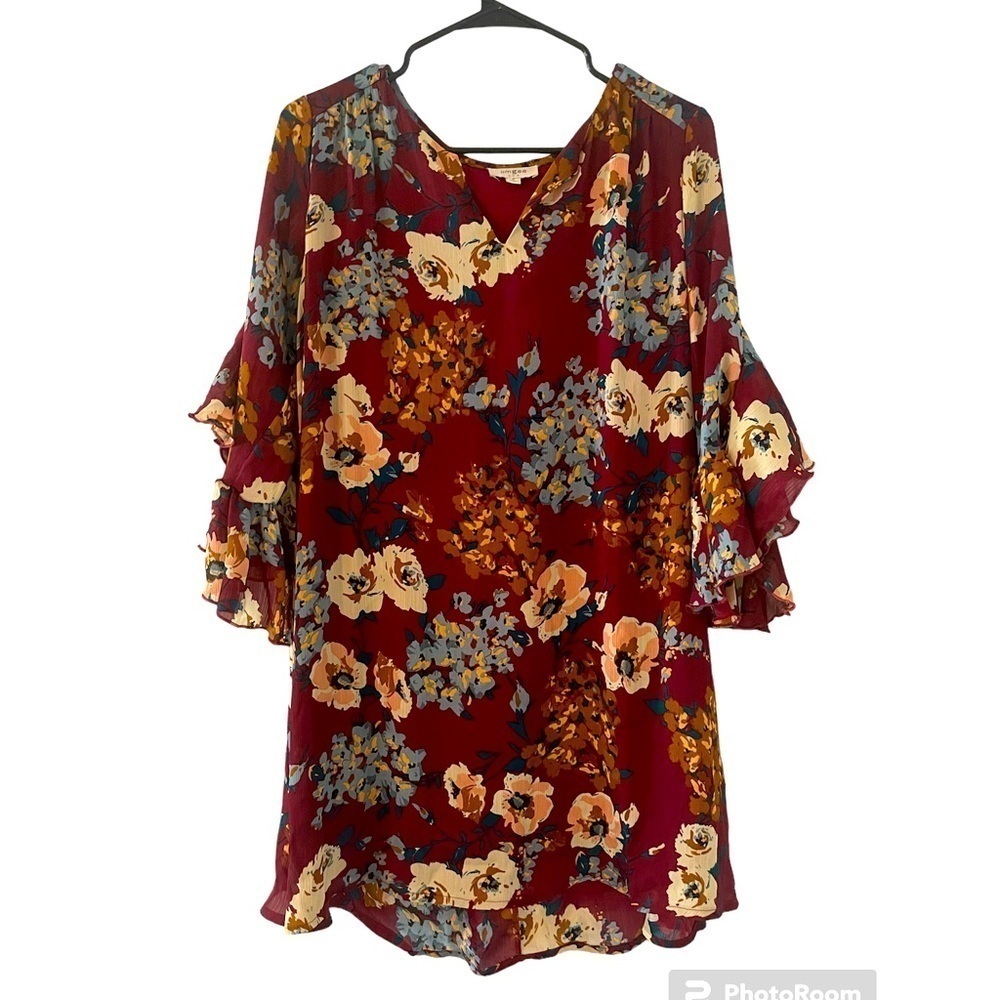 Umgee Floral Midi Dress